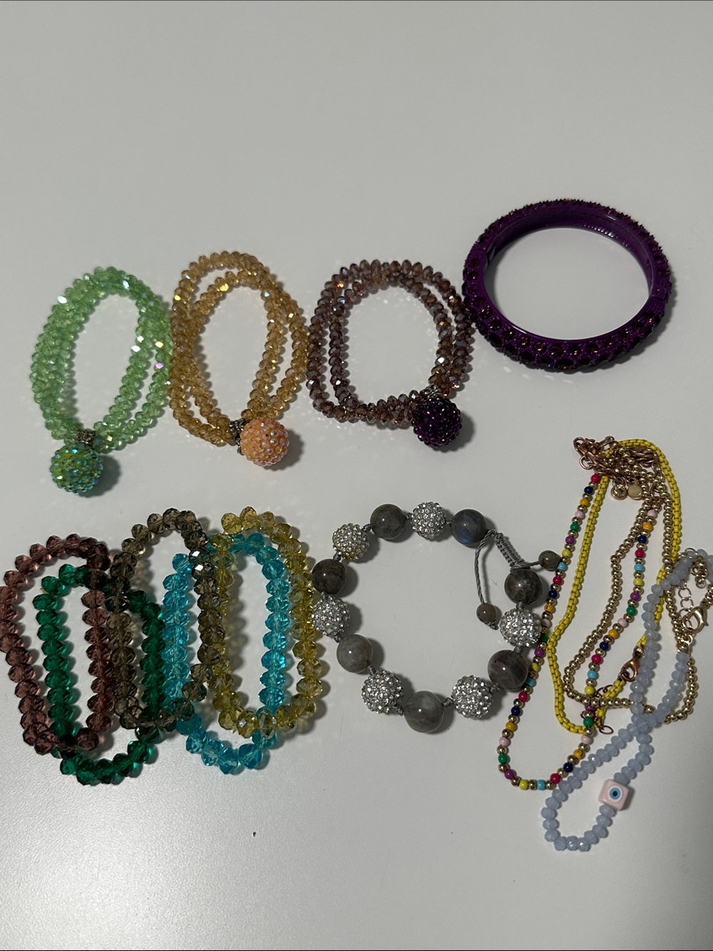 🍐 Bundle of 14 Bracelets & Anklets
